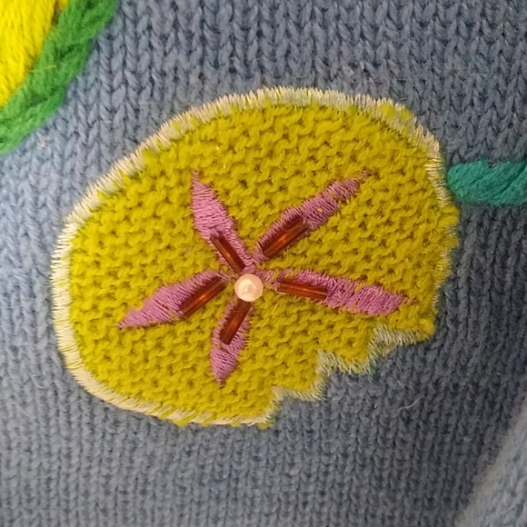 Quacker Factory Hand Detailed Cardigan Vintage FREE w/any Sweater Purchase - Picture 11 of 16